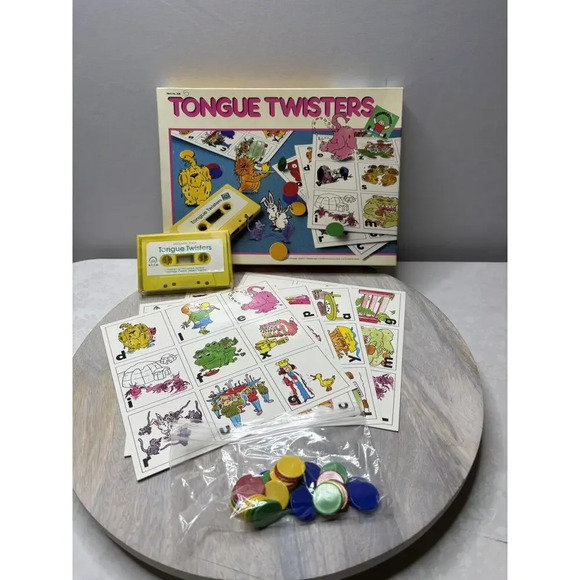 Tongue Twister Game Discovery Toys 1988 Sounds Matching Cassette